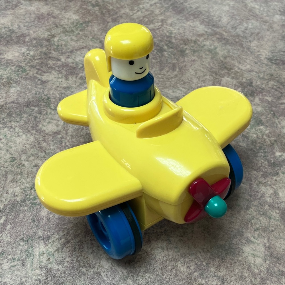 Vintage Battat Pump & Go Airplane